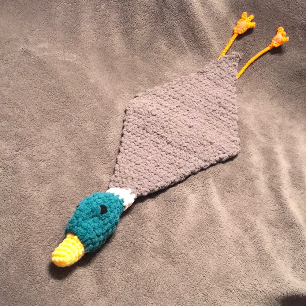 Crocheted Mallard Duck Lovey